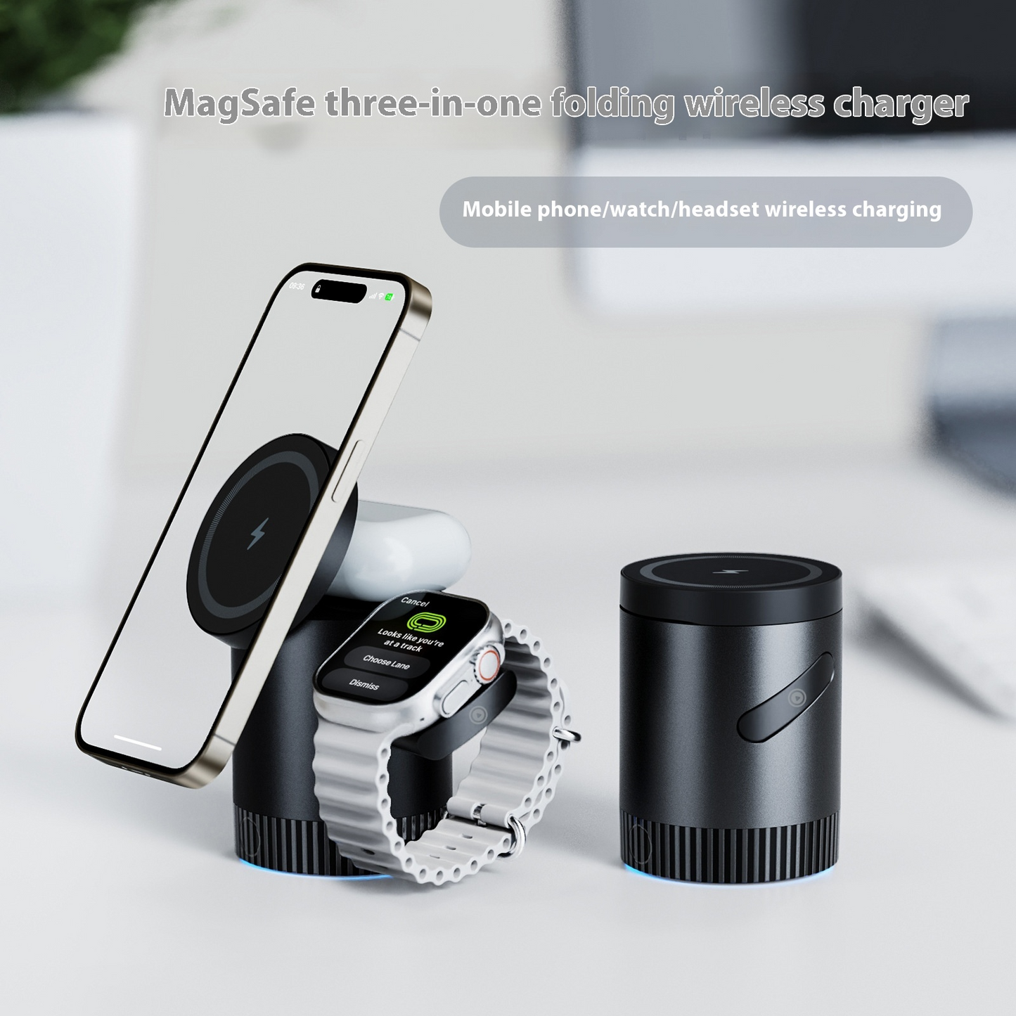 NovaCharge™ 3-in-1 Magnetic Charging Station