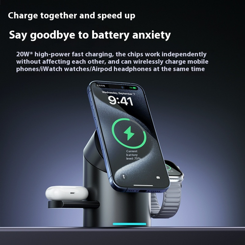 NovaCharge™ 3-in-1 Magnetic Charging Station